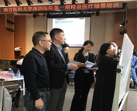 学员积极完成小组作业